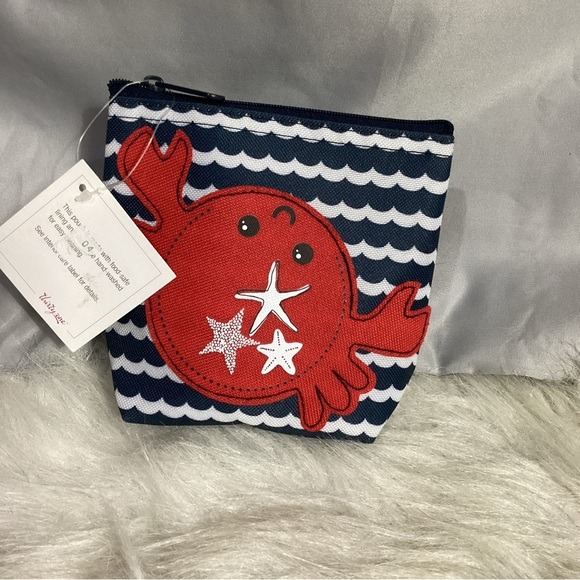 thirty-one Handbags - Thirty One 31 Crabby Claws Cool Zipper Snacker Snack Pouch Bag